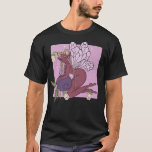 T-shirt Cottagecore Fairycore Blueberry Fruit Fantasy Blac