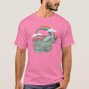 T-shirt Cottagecore Grenouille Esthétique Monter Un Dinos