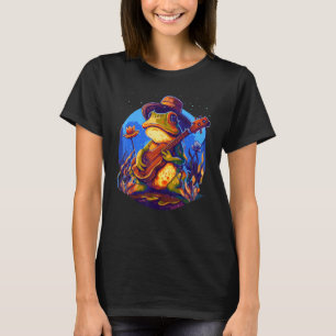 T-shirt Cottagecore Grenouille Jouant de la Guitare Goblin