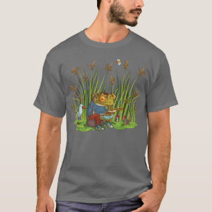T-shirt Cottagecore Grenouille Manger Ramen nouilles Campa