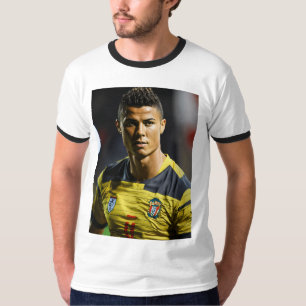 T - Shirt Cotton Ronaldo bedruckter T - Shirt