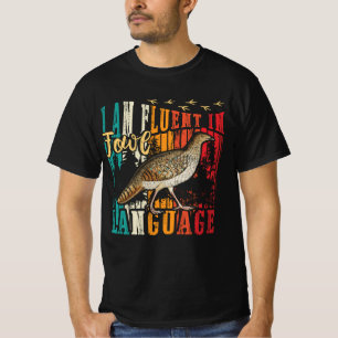 T-shirt Coturnix Quail Vintage Je suis Fluent In Fowl Lang