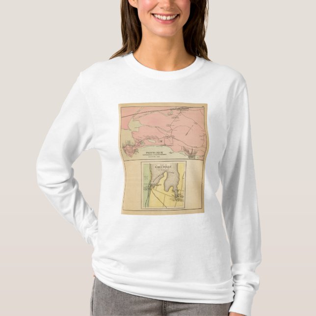 T-shirt Cou Scarborough, plages de Prouts de Higgins (Devant)