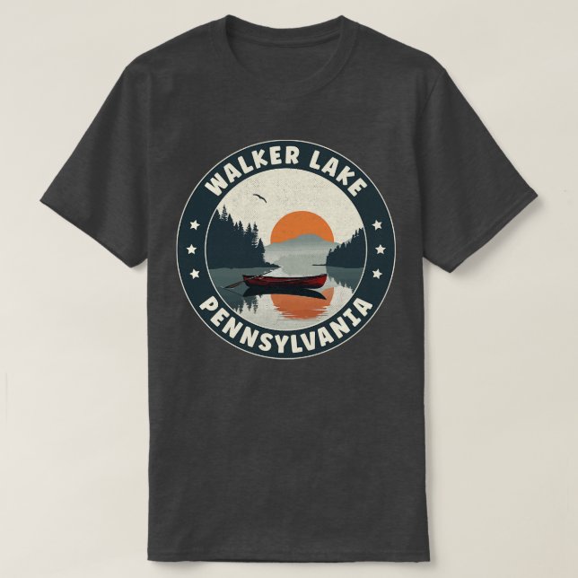 T-shirt Couché de soleil de Walker Lake Pennsylvanie (Design devant)