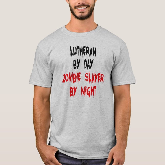 T-shirt Couche de zombie luthérienne (Devant)