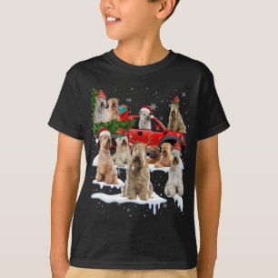 T-shirt Couché doux Roue Terrier Rouge Camion Noël Tr