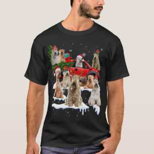 T-shirt Couché doux Roue Terrier Rouge Camion Noël Tr