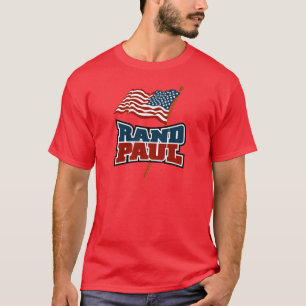T-shirt Couche-point Paul ondulant le drapeau américain