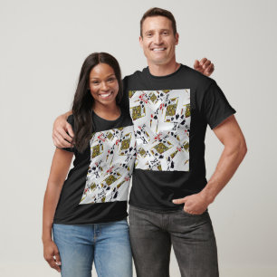 T-shirt "Couche royale : Une pile de cartes de poker des r