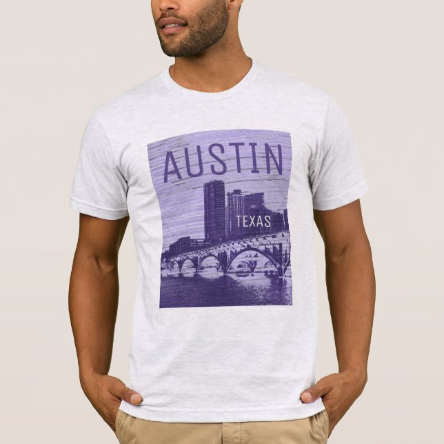 T-shirt Coucher de soleil à Lady Bird Lake Austin Texas T- (Devant)