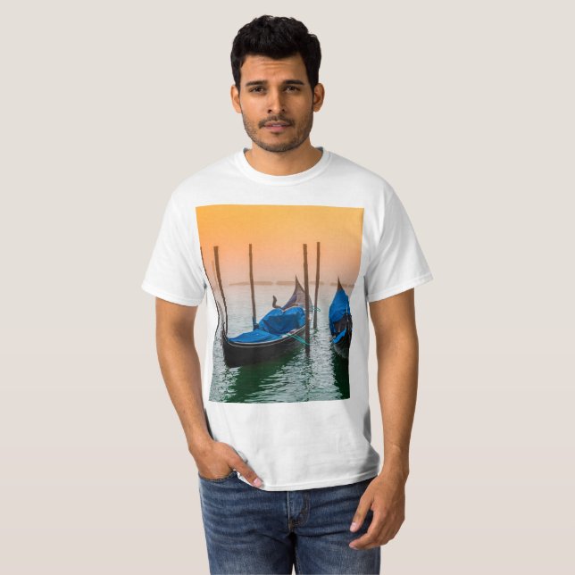 T-shirt Coucher de soleil à Venise (Devant entier)