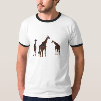 T-shirt Coucher de soleil avec girafes