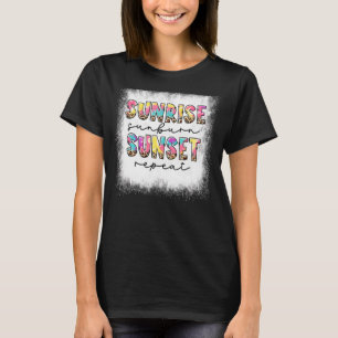T-shirt Coucher de soleil bleu Sunrise Coucher de soleil R