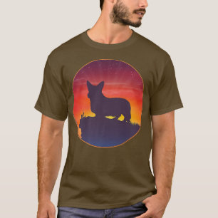 T-shirt Coucher de soleil Cardigan Welsh Corgi 