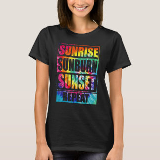T-shirt Coucher de soleil Coucher de soleil Répéter les vi