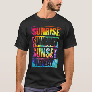 T-shirt Coucher de soleil Coucher de soleil Répéter les vi