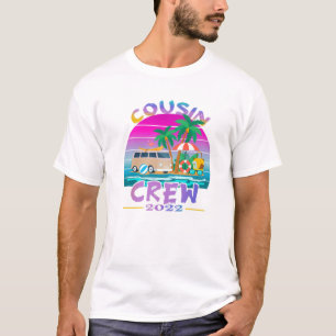 T-shirt Coucher de soleil Cousin Crew Vacation 2022 Beach