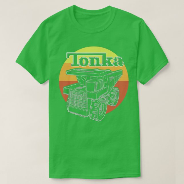 T-shirt Coucher de soleil de camion Tonka (Design devant)