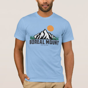 T-shirt Coucher de soleil de la montagne boréale rétro