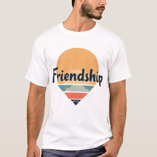 T-shirt Coucher de soleil de l'amitié