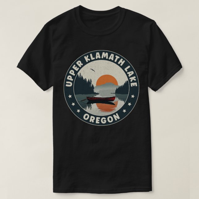 T-shirt Coucher de soleil de l'Oregon du lac Klamath supér (Design devant)