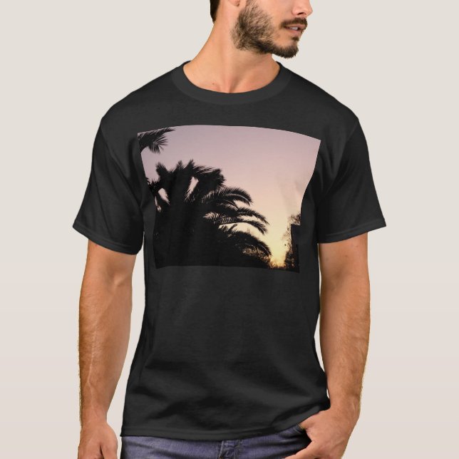 T-shirt Coucher de soleil de palmier n° 2 (Devant)