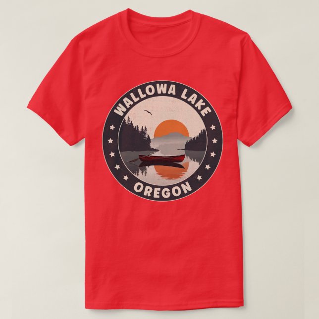 T-shirt Coucher de soleil de Wallowa Lake Oregon (Design devant)