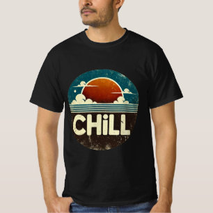 T-shirt Coucher de soleil détendu : Sérénité des nuages et