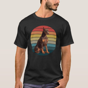 T-shirt Coucher de soleil Doberman Pinscher