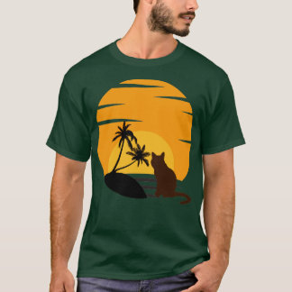 T-shirt Coucher de soleil d'observation de chats1