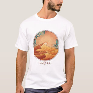 T-Shirt Coucher de soleil du désert Zellij marocai