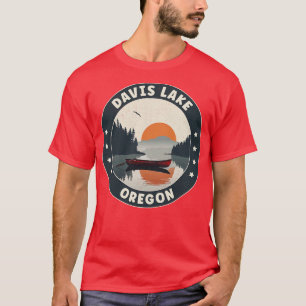 T-shirt Coucher de soleil du lac Davis en Oregon