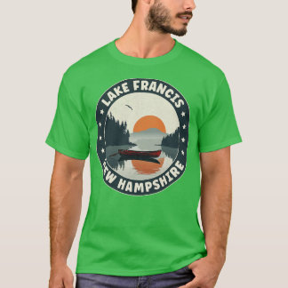 T-shirt Coucher de soleil du lac Francis New Hampshire