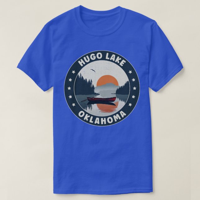 T-shirt Coucher de soleil du lac Hugo Oklahoma (Design devant)