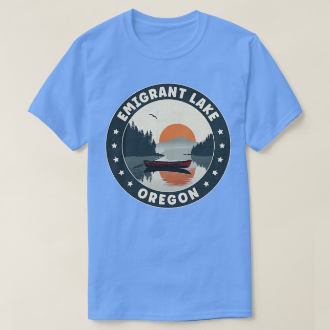 T-shirt Coucher de soleil Emigrant Lake Oregon (Design devant)