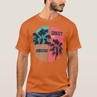 T-shirt Coucher de soleil en Californie