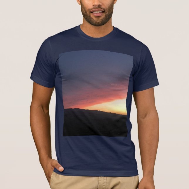 T-shirt Coucher de soleil masculin Tee (Devant)