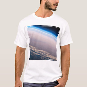 T-shirt Coucher De Soleil Orbital Au Large De La Côte De C