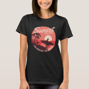 T-Shirt coucher de soleil paradis du surf