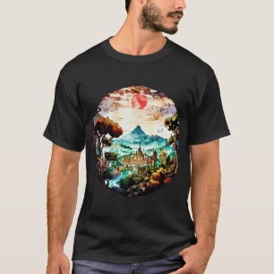 T-shirt Coucher de soleil rétro
