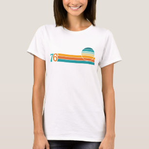 T-shirt Coucher de soleil rétro 76