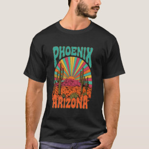 T-shirt Coucher de soleil rétro dans le désert de Phoenix