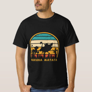T-shirt Coucher de soleil rétro Hakuna Matata