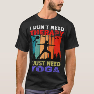 T-shirt Coucher de soleil rétro Je n'ai pas besoin de thé