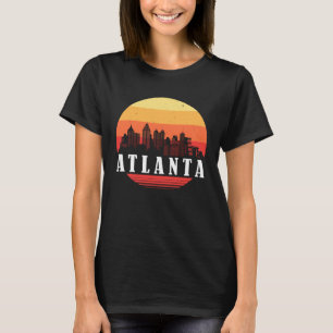 T-shirt Coucher de soleil sur la ligne d'horizon d'Atlanta
