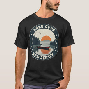 T-shirt Coucher de soleil sur le lac Ceva New Jersey