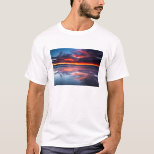 T-shirt Coucher de soleil sur les îles Anglo-Normandes, C