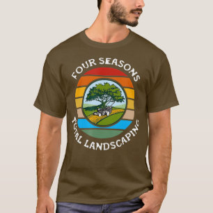 T-shirt Coucher de soleil total de quatre saisons Vintage 