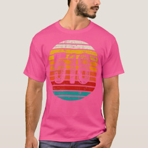 T-shirt Coucher de soleil Vintage 518 en détresse Code de