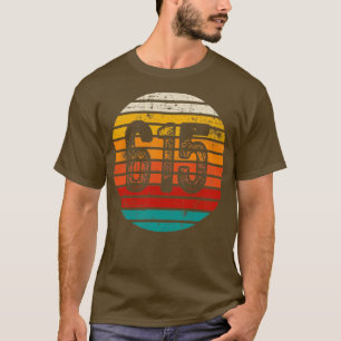 T-shirt Coucher de soleil Vintage 615 en détresse Code de 